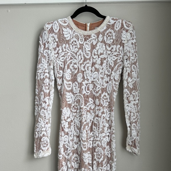 NADINE MERABI White Lace Jumpsuit - Picture 2 of 12